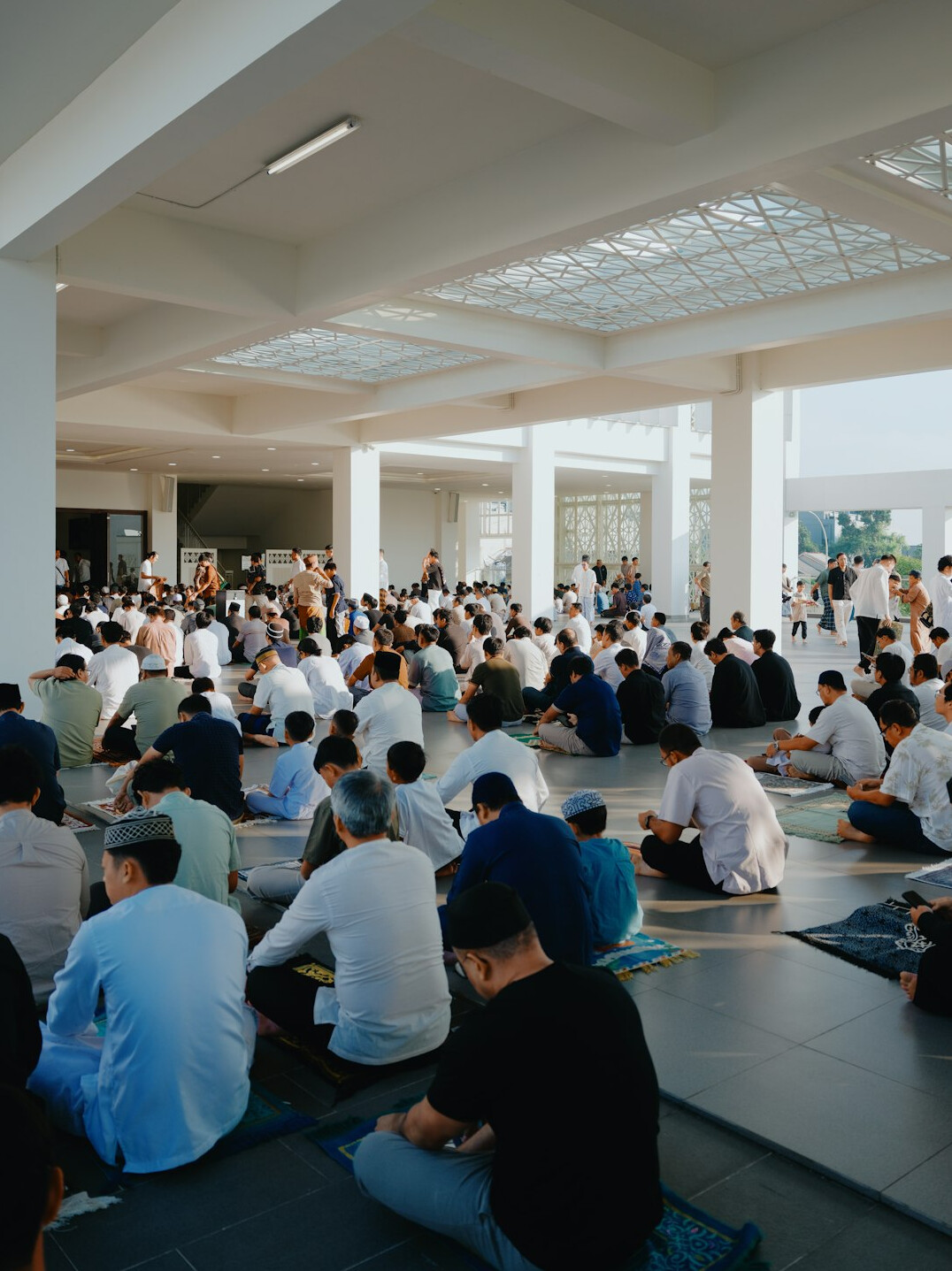 peaceful community gathering